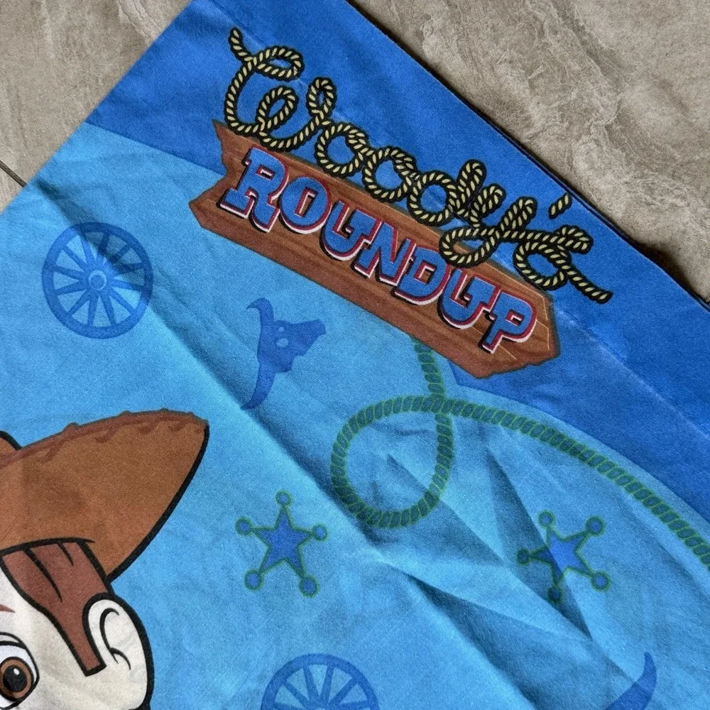 Vintage Woody Round Up Buzz Light Year Standard Pillowcase USA Toy Story Pixar‎